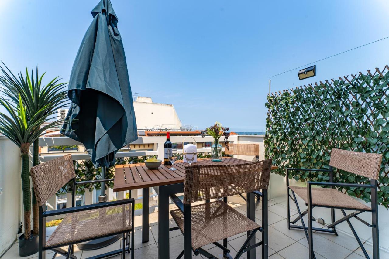 Piton Des Neiges - Nid Douillet Terrasse Vue Port Apartment Arcachon Luaran gambar